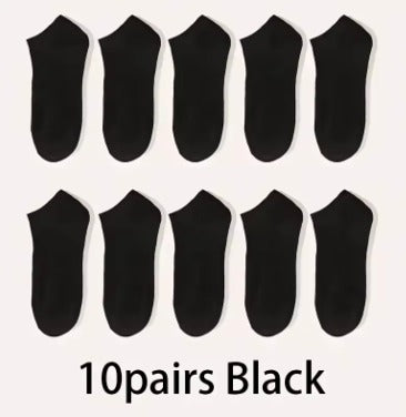 Kit 10 Pares de Meias Invisíveis Antiderrapantes - Veloz Comfort